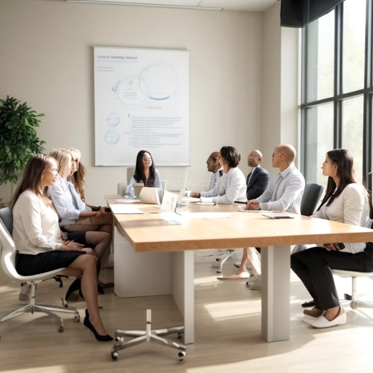 Leader practicing mindfulness during work